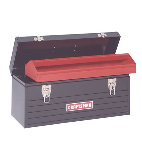 craftsman 20 inch metal tool box dimensions|craftsman hand held tool box.